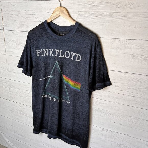 Pink Floyd T-Shirt Mens Size Large The Dark Side of the Moon Navy Band Music - Picture 4 of 15